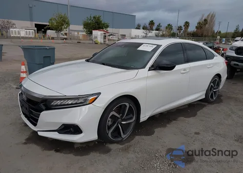 2021 Honda Accord Sport 2.0T из США, поврежденный, VIN 1HGCV2F30MA010024